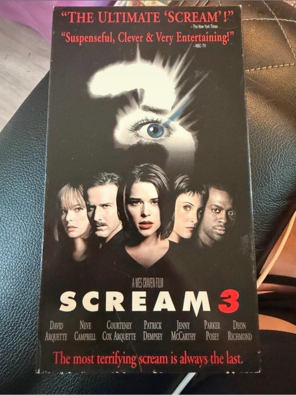 Scream 3 VHS 2000 Dimension Blockbuster Video Rental Horror Ghostface